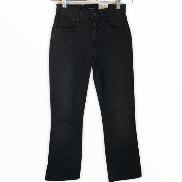 Lucky Jeans Ava Button Fly Crop Mini Boot NWT - Picture 1 of 8